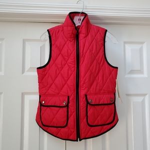Takara Red Quilted Vest NEW